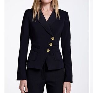 Smythe Navy WRAP BLAZER Navy Blazer
